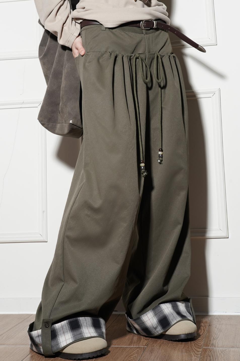ルーズフィットワイドレッグパンツ