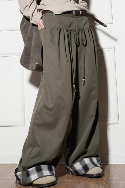 ルーズフィットワイドレッグパンツ