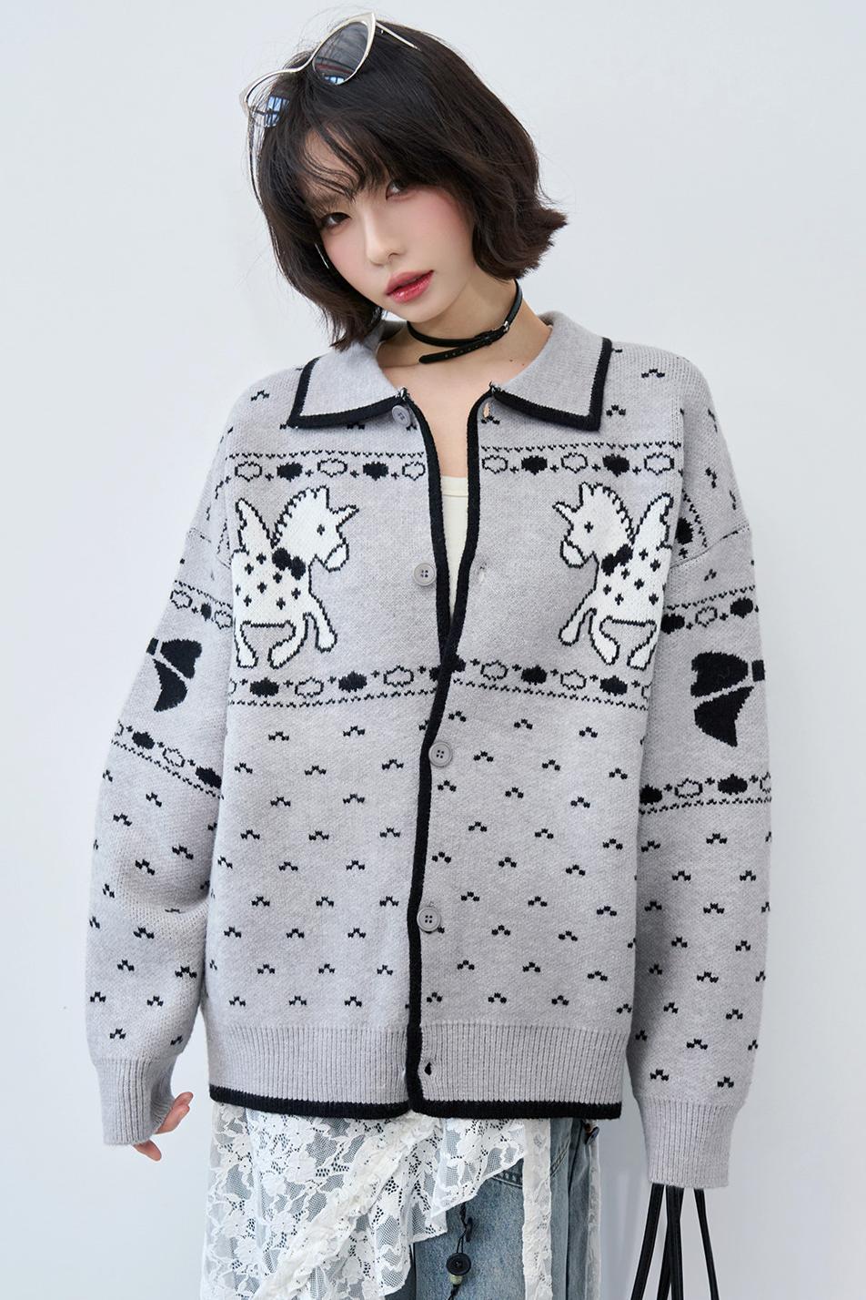 Gravity Knit Cardigan Sweater