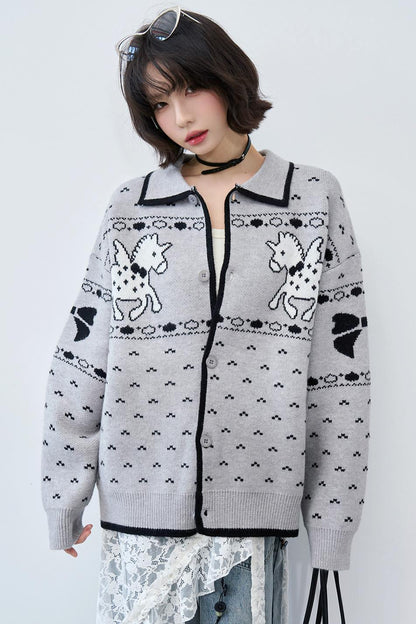 Gravity Knit Cardigan Sweater