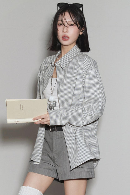 Mode Plaid Gravity Shirt