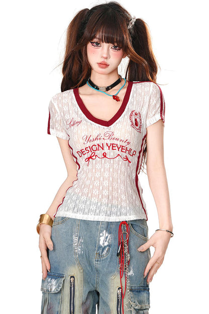 American Spicy Lace T-Shirt