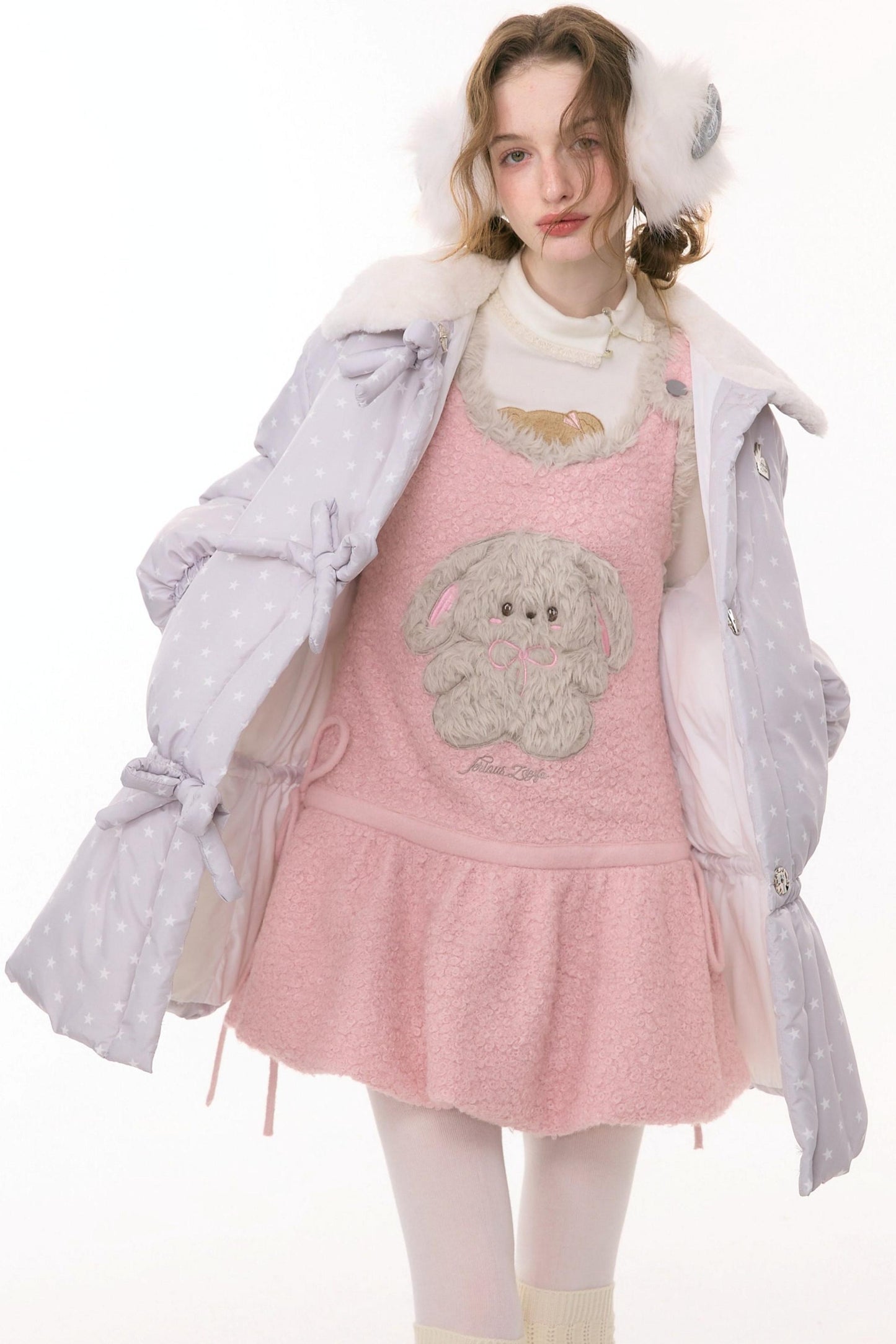 Star Dot Down Jacket + Hat