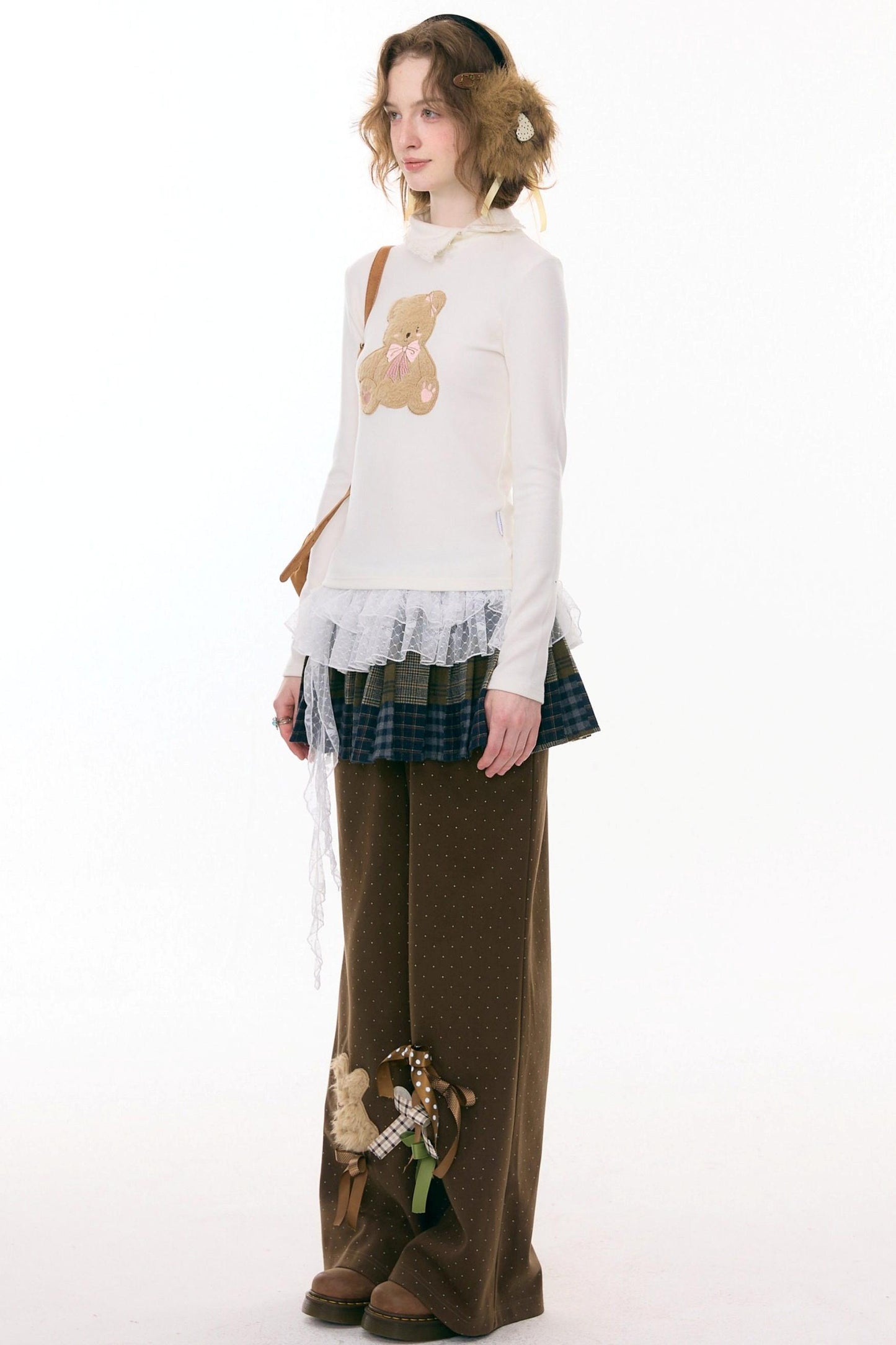 Sweet Bear Ribbon Tops