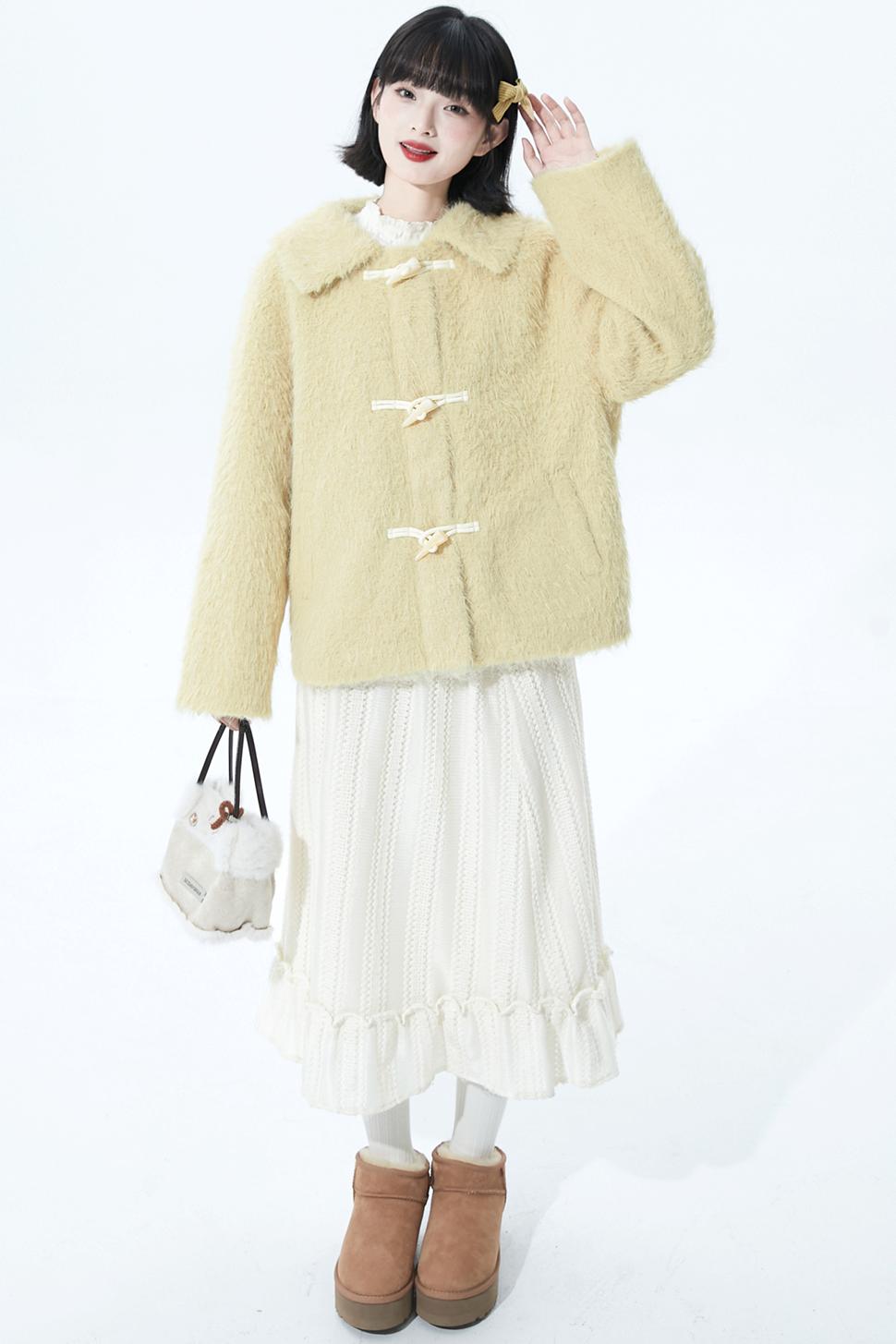 ジンジャーベルベットダッフルコート