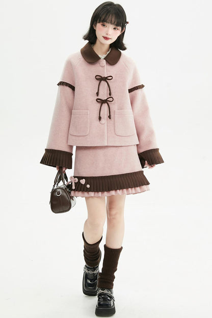 ピンクドールスタイルコートセットアップ