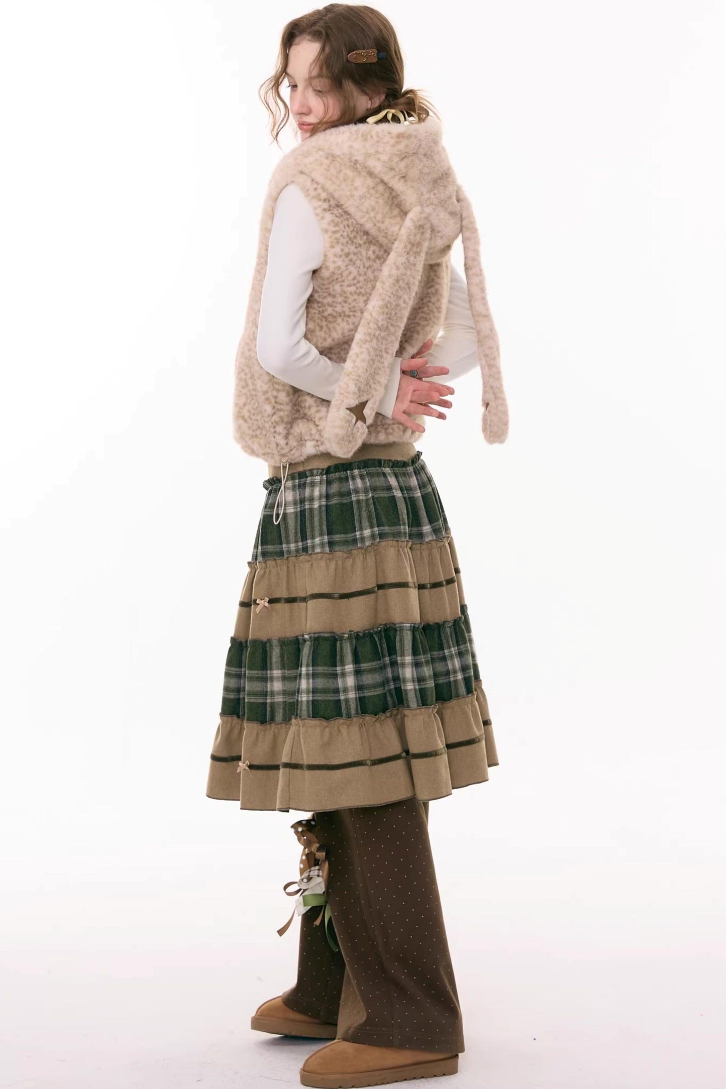 Faux Fur Rabbit Ear Vest