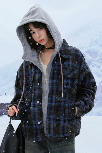 フーデッドコットンウィンタージャケット