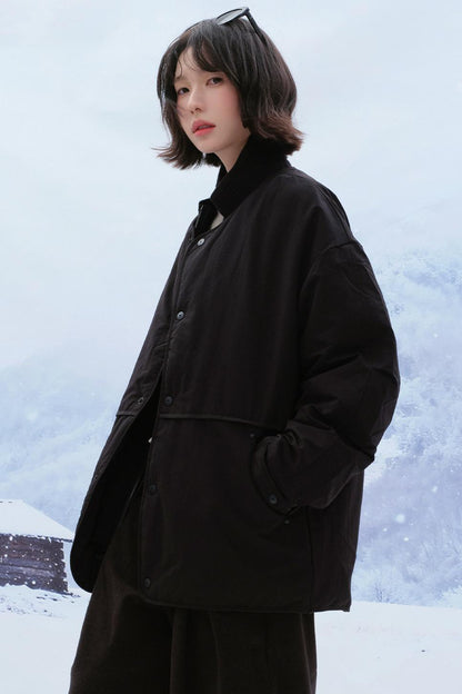 モードソリッドカラーダウンジャケット