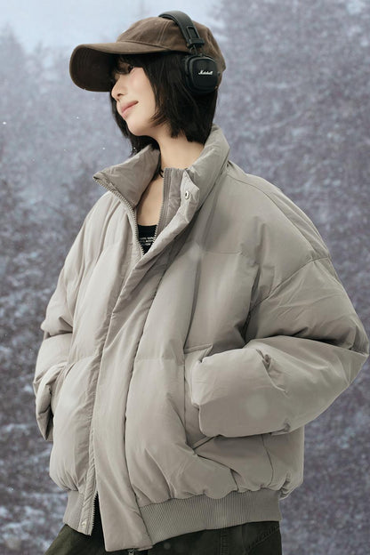 Stand collar padded jacket