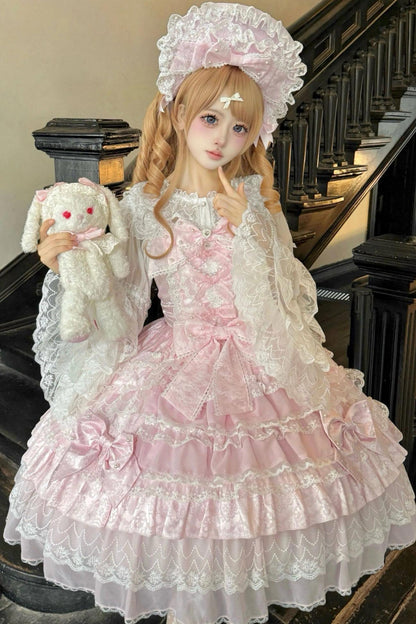 Doll Sweet Princess Lolita Dress + Bonnet
