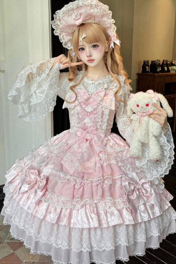 Doll Sweet Princess Lolita Dress + Bonnet