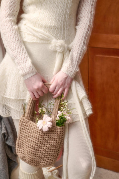 モヘアスイートトップス+スカート