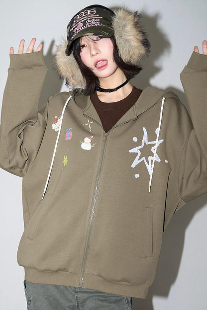 Christmas Elements Hooded Jacket