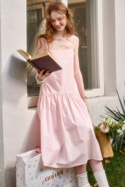 ベビーピンクスイートドレス+シャツ