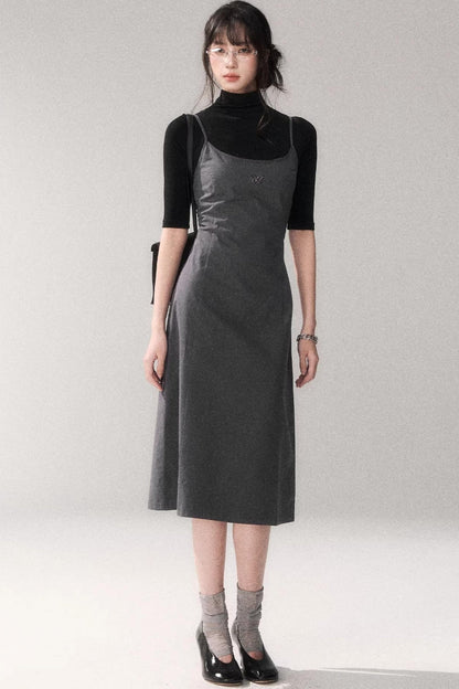 Retro Mid-Sleeve Slim Top