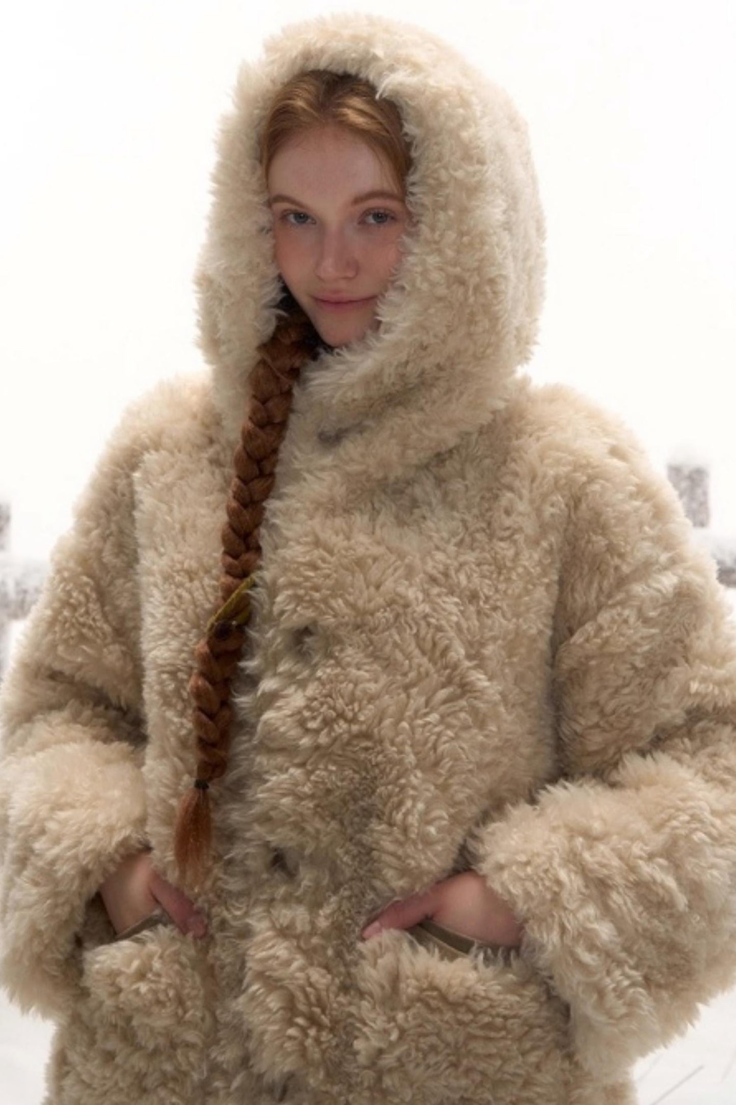 リバーシブルスエードファーコート