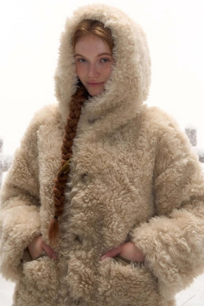 リバーシブルスエードファーコート