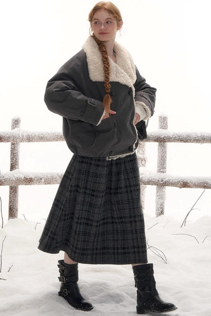 レトロシャーリンミドルスカート