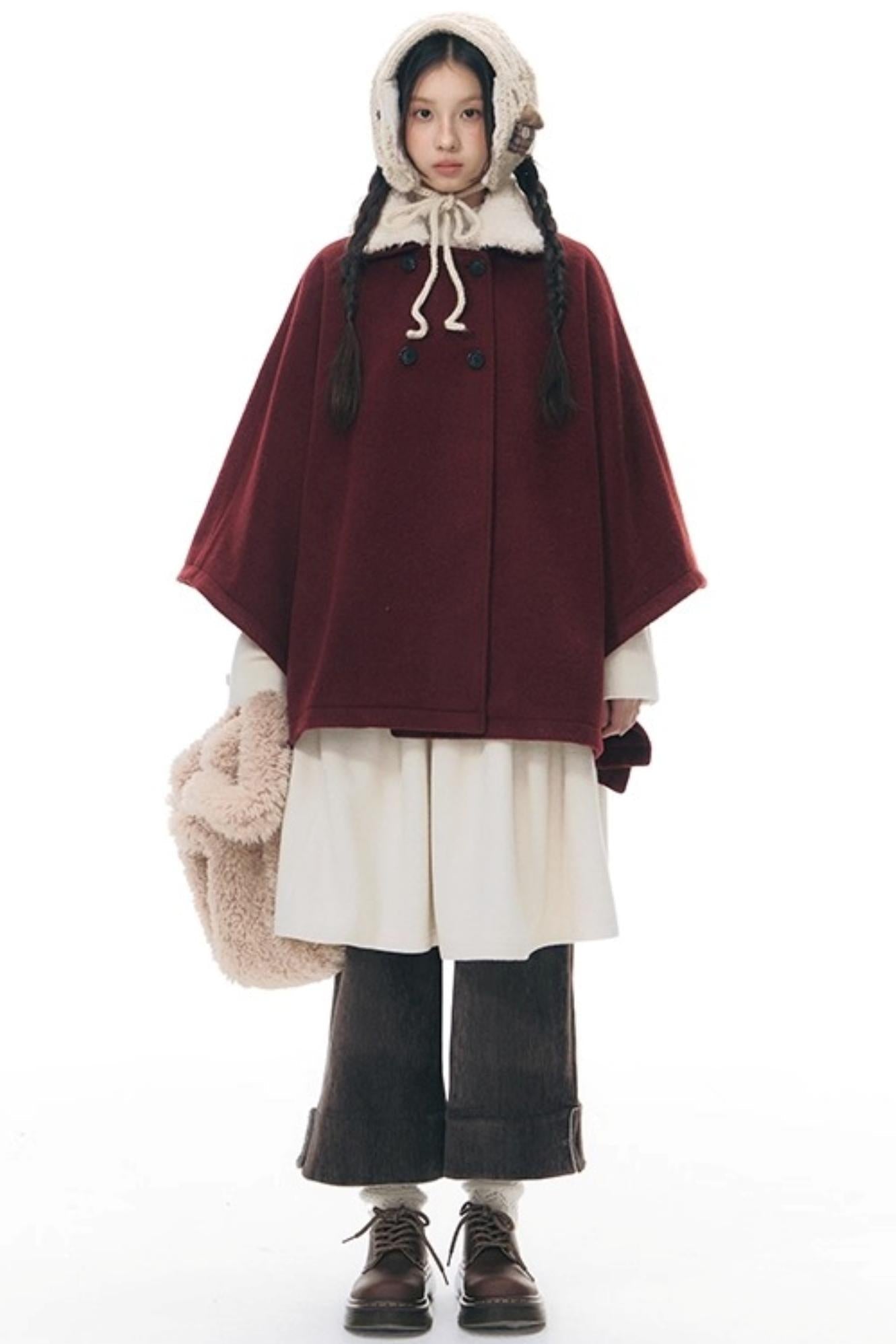 レトロトップス+プレッピープリーツスカート+スカーフ