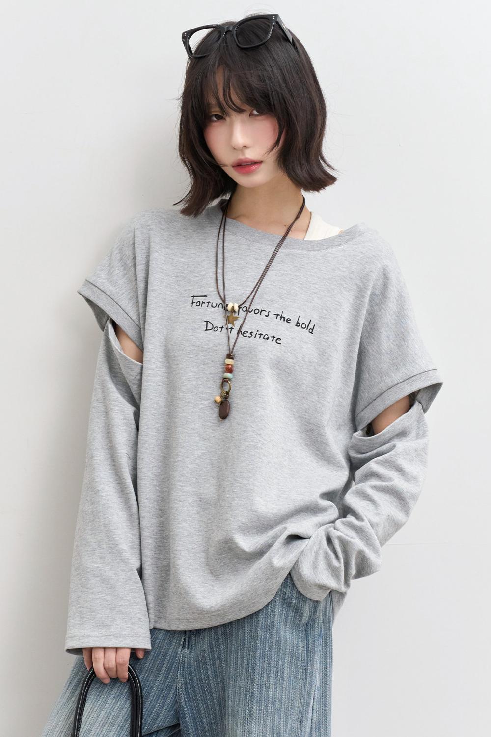 デタッチャブルスリーブトップス