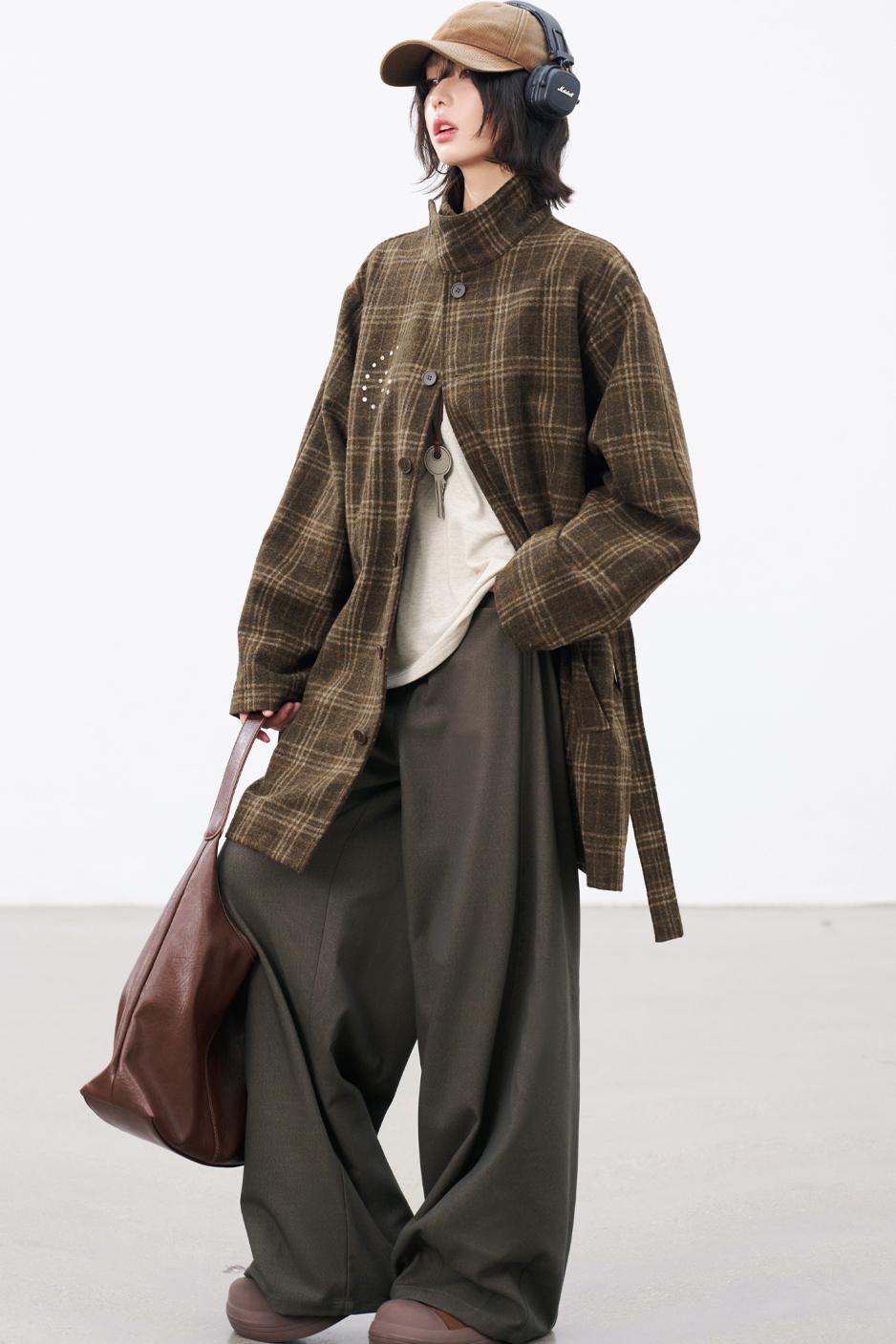 ソリッドドレーピーロングパンツ