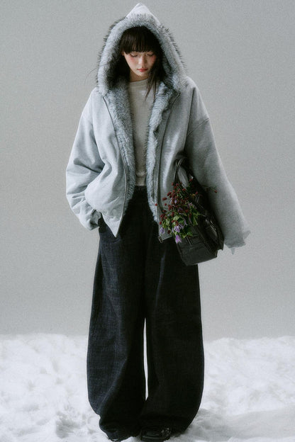 Sweet Mode Fur Hooded Jacket