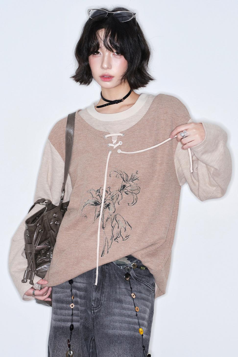 Gravity Patchwork Color Block Top