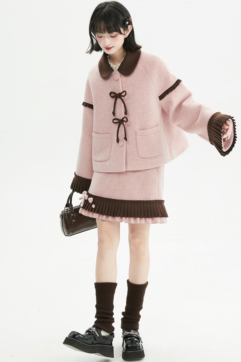 ピンクドールスタイルコートセットアップ