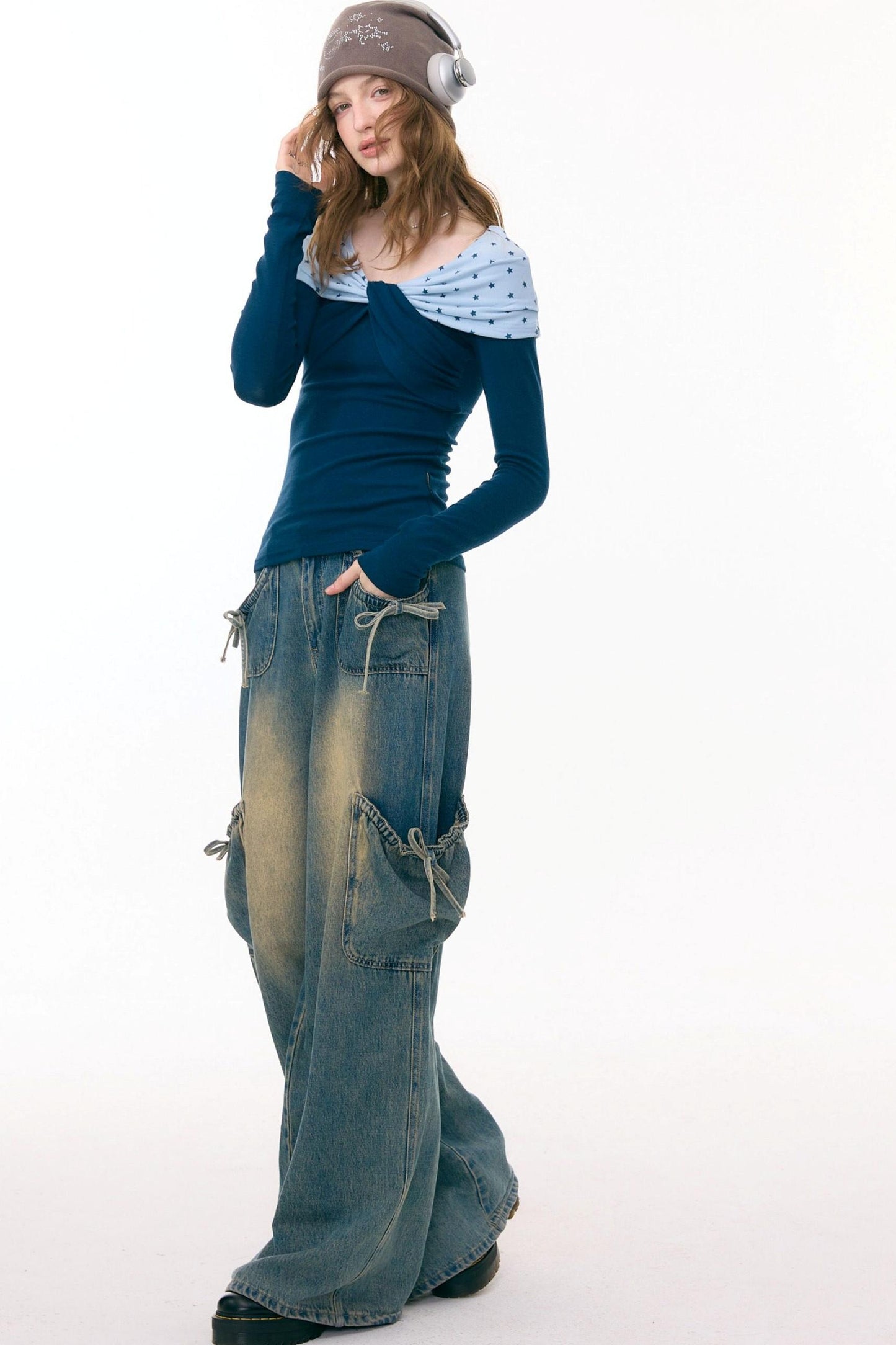 Star Design Fitted Tops