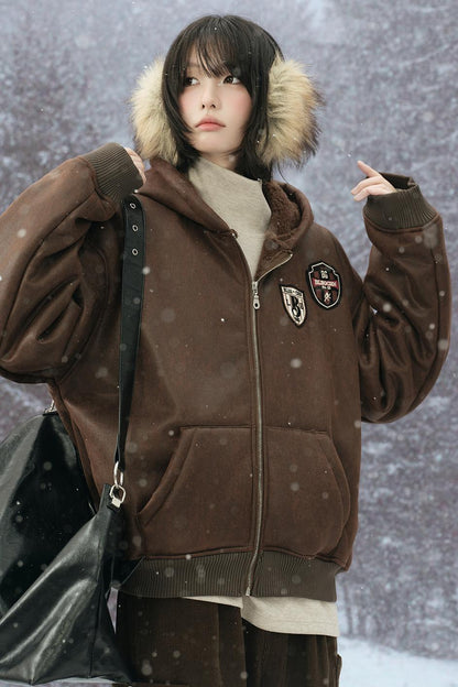 Retro Hooded Cotton Jacket