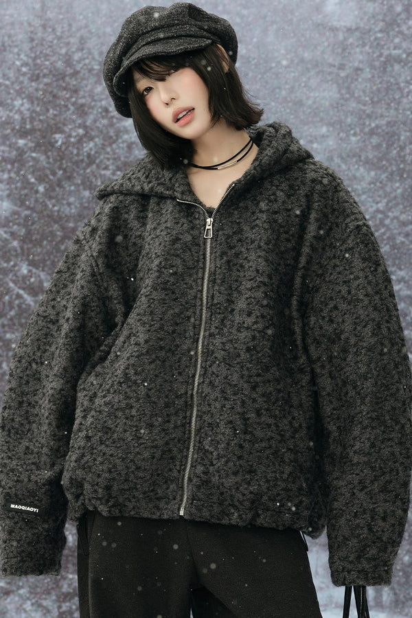 Hooded padded cotton jacket