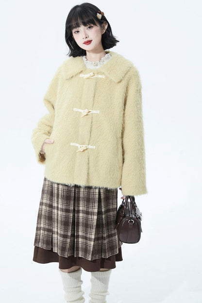 ジンジャーベルベットダッフルコート