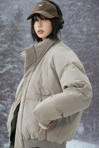 Stand collar padded jacket