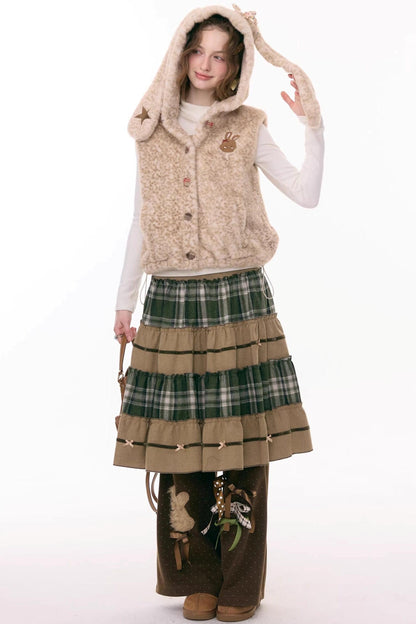 Faux Fur Rabbit Ear Vest