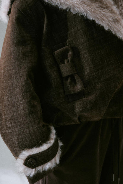 Big Fur Collar Mode Jacket