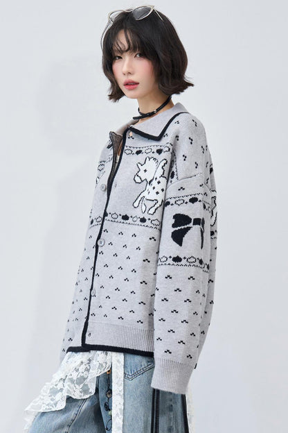 Gravity Knit Cardigan Sweater