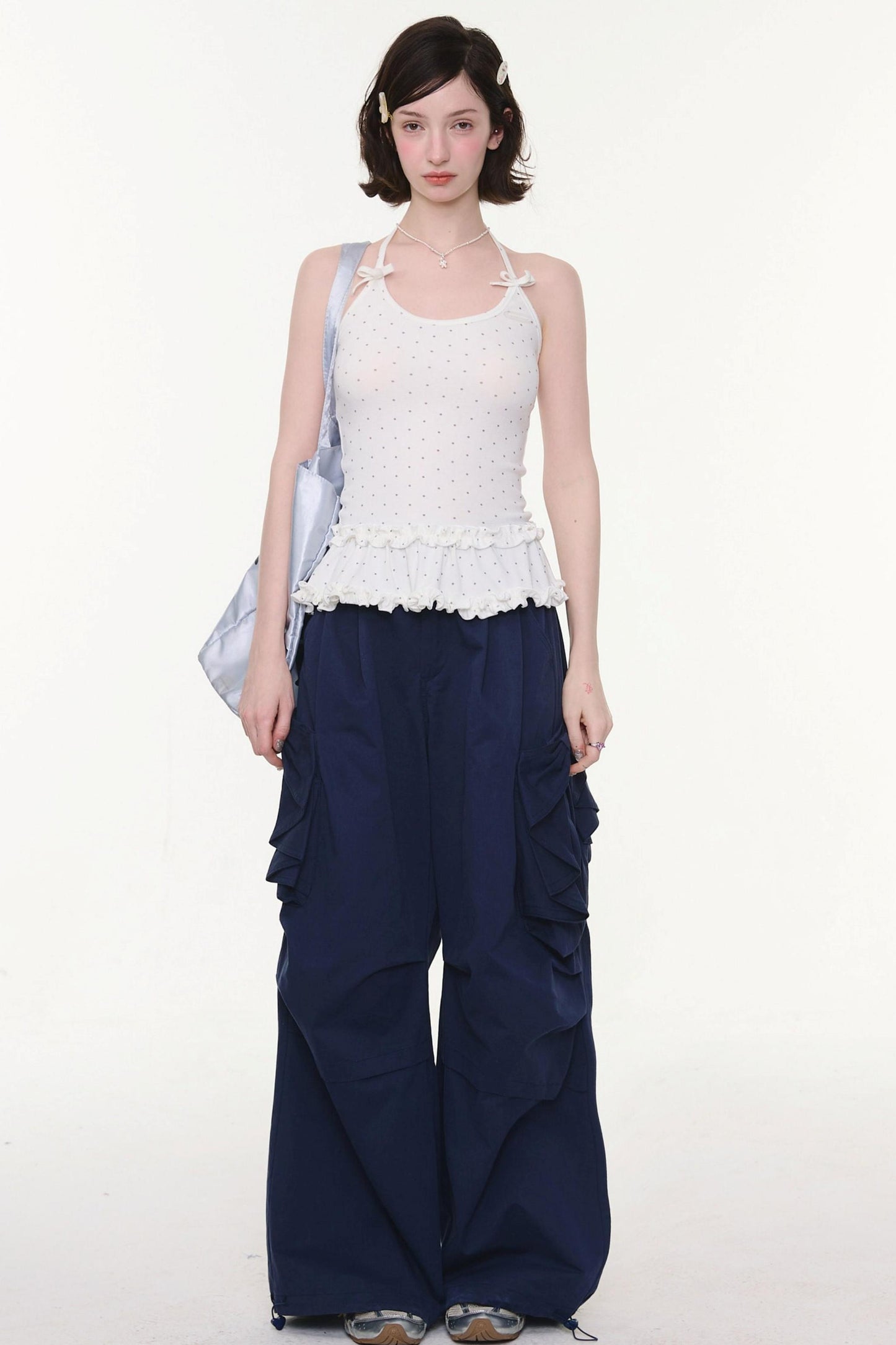 Bow Detail Cargo Pants