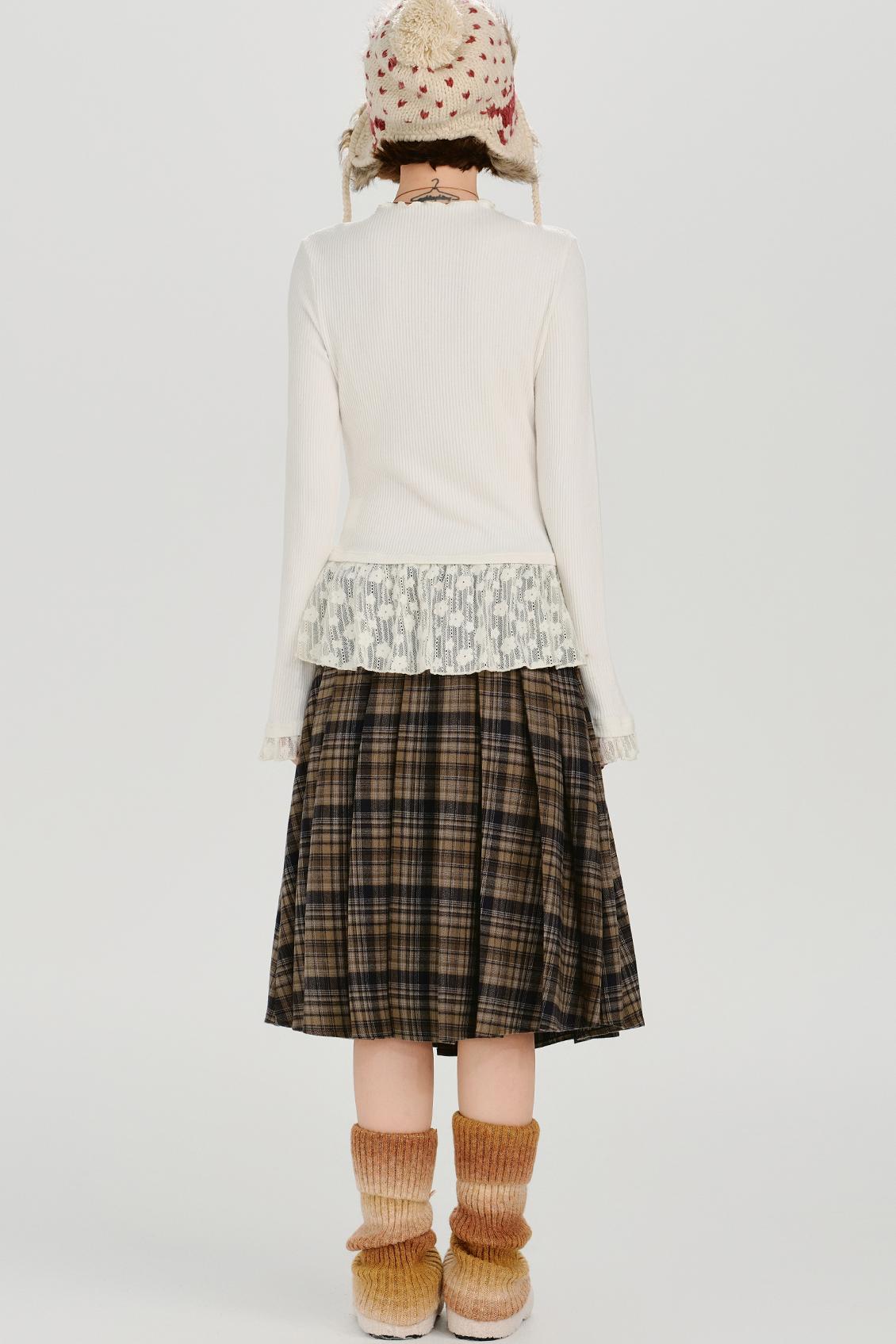 レトロレースレイヤートップ