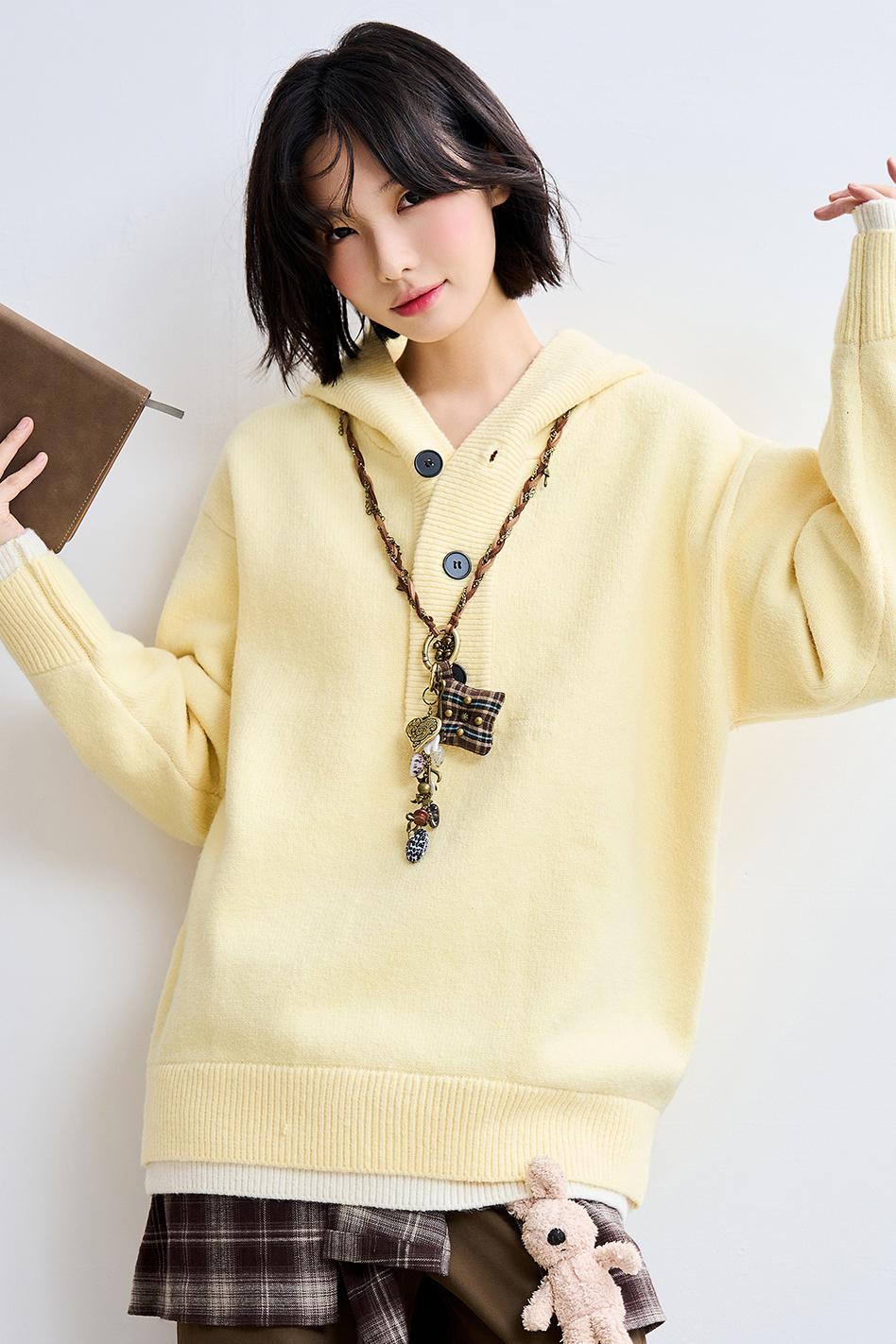 Hoodie Knit Pullover