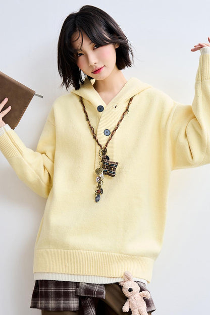 Hoodie Knit Pullover