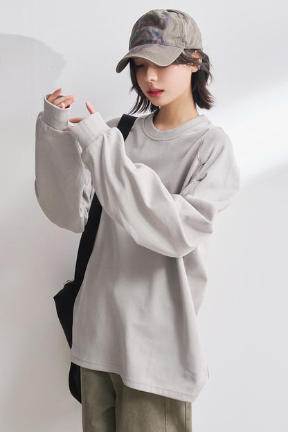 Relaxed Solid Color T-Shirt