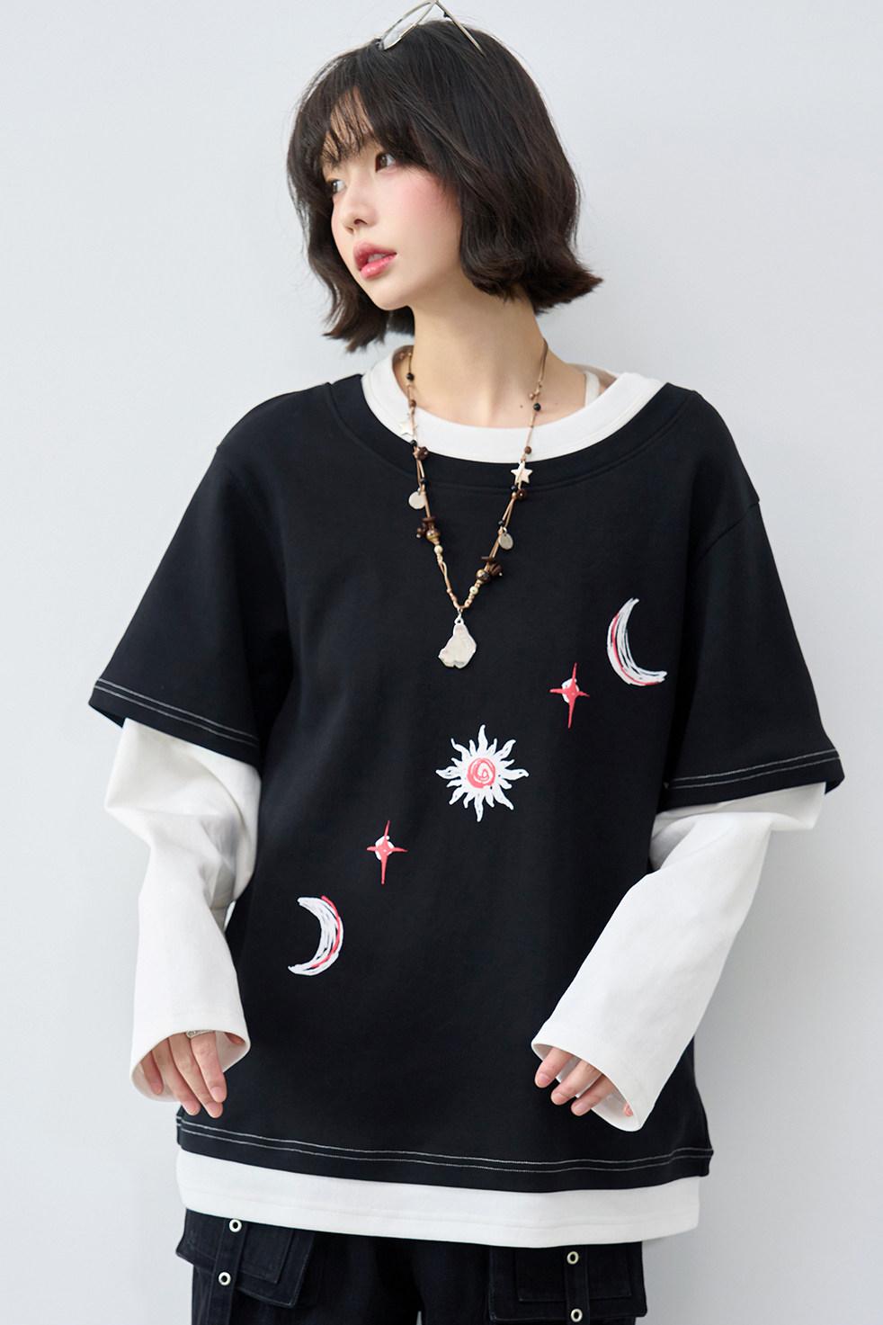 Gravity Patchwork Color Blocked Top