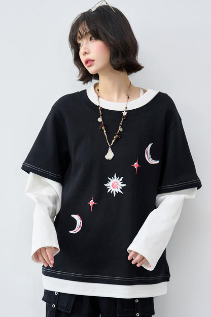 Gravity Patchwork Color Blocked Top