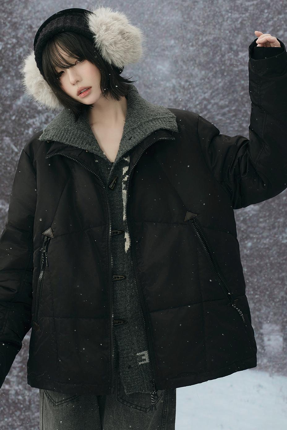Wool padded winter coat