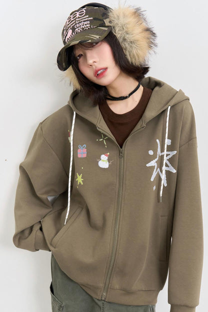 Christmas Elements Hooded Jacket