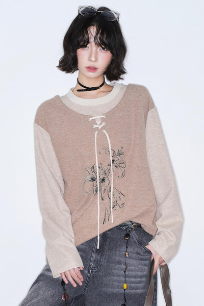 Gravity Patchwork Color Block Top