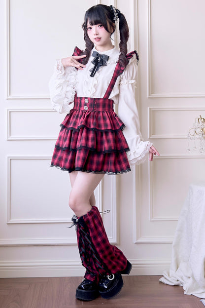 サブカル地雷ビブスカートセットアップ