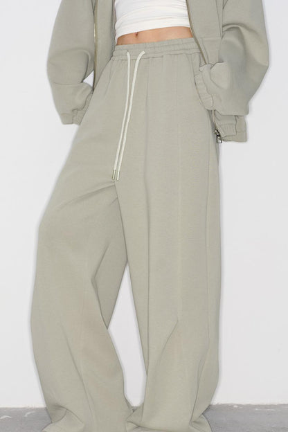 ラビットイアーズフードパーカー+ストレートロングパンツ