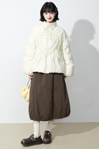 ウォームココアウールブレンドスカート